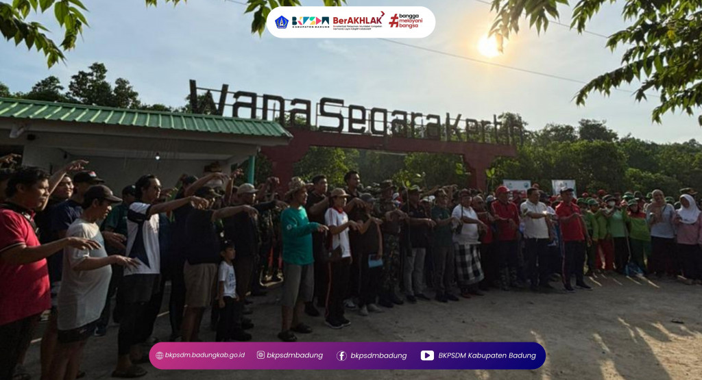 BKPSDM Badung Berpartisipasi Aktif dalam Gerakan Penanaman Pohon dan Bersih Sempadan Sungai